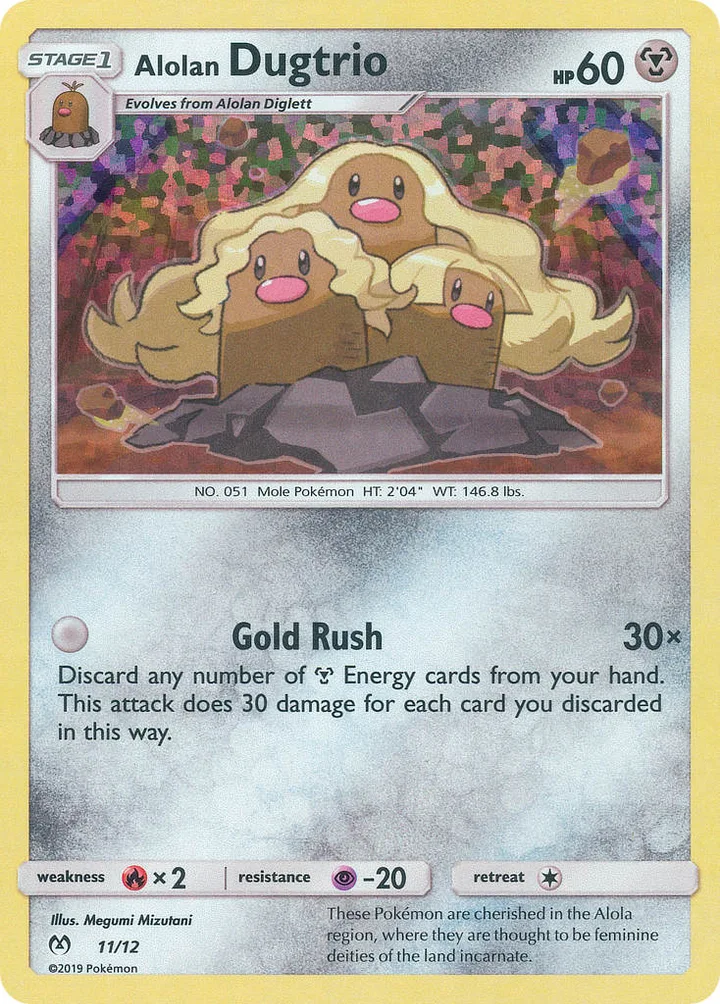 Alolan Dugtrio, McDonald's Collection 2019 11/12