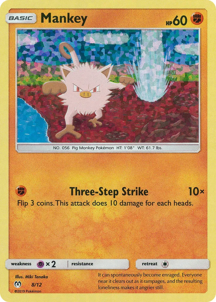 Mankey, McDonald's Collection 2019 8/12