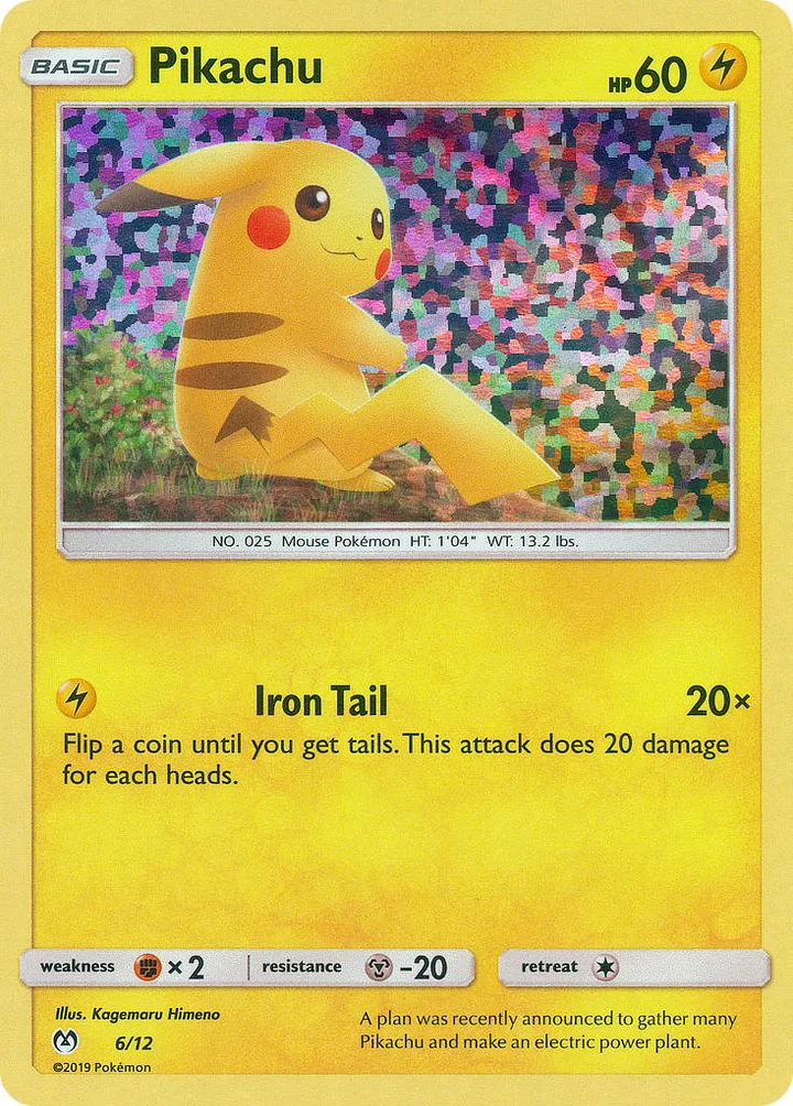 Pikachu, McDonald's Collection 2019 6/12