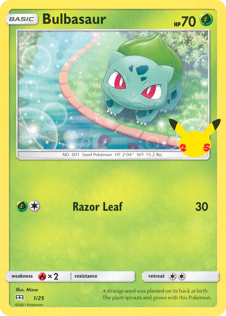Bulbasaur, McDonald's Collection 2021 1/25