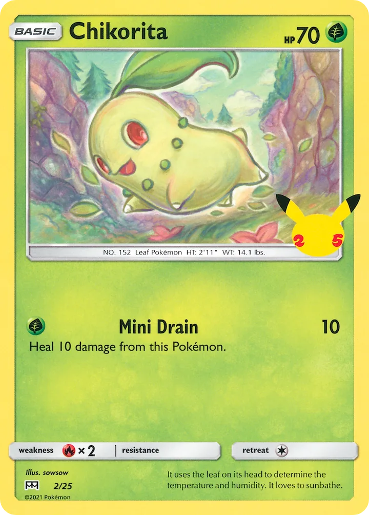 Chikorita, McDonald's Collection 2021 2/25