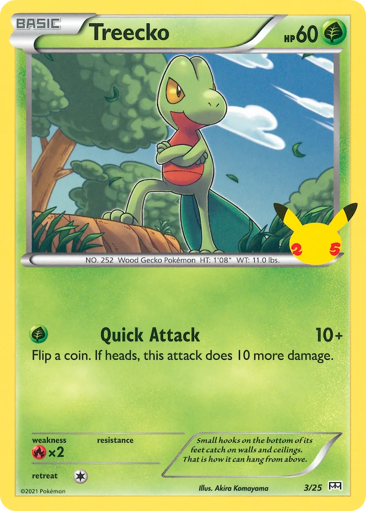 Treecko, McDonald's Collection 2021 3/25