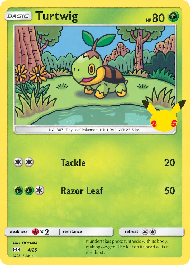 Turtwig, McDonald's Collection 2021 4/25