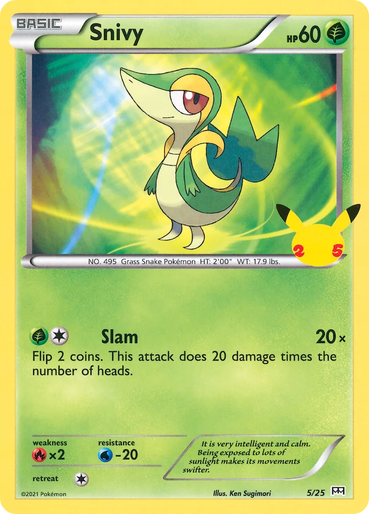 Snivy, McDonald's Collection 2021 5/25