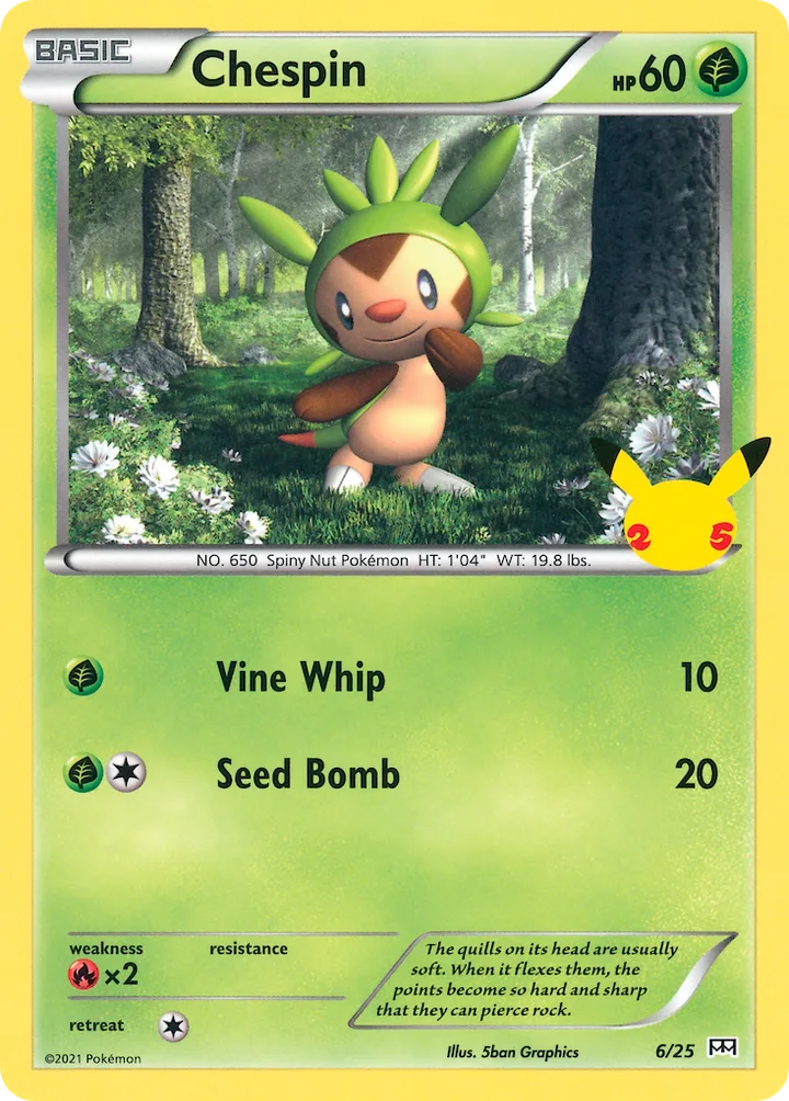 Chespin, McDonald's Collection 2021 6/25