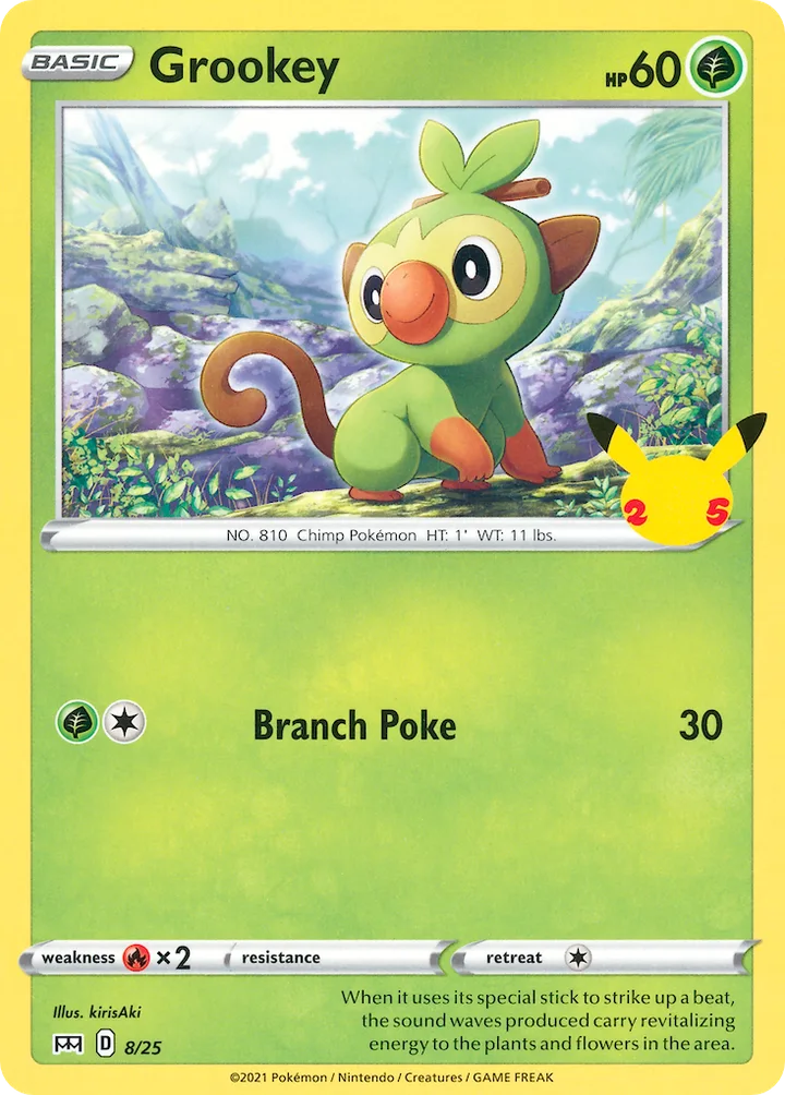 Grookey, McDonald's Collection 2021 8/25