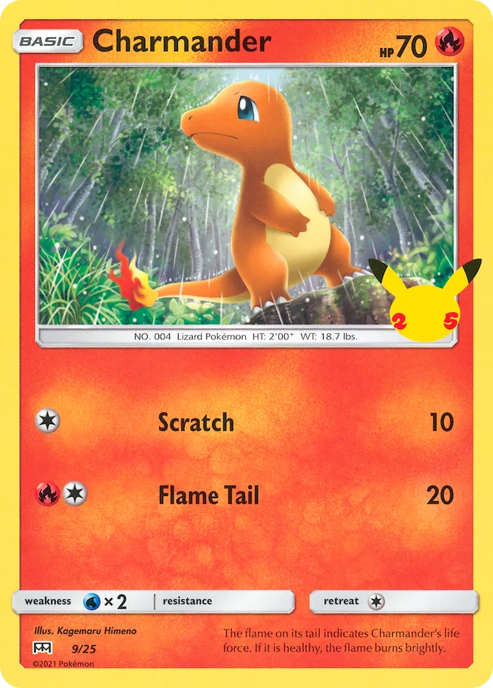 Charmander, McDonald's Collection 2021 9/25