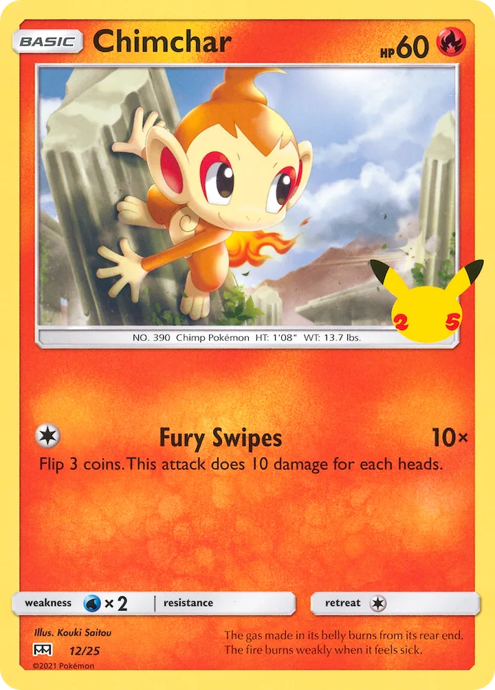 Chimchar, McDonald's Collection 2021 12/25