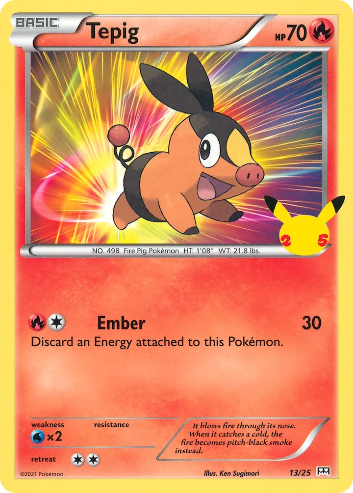 Tepig, McDonald's Collection 2021 13/25