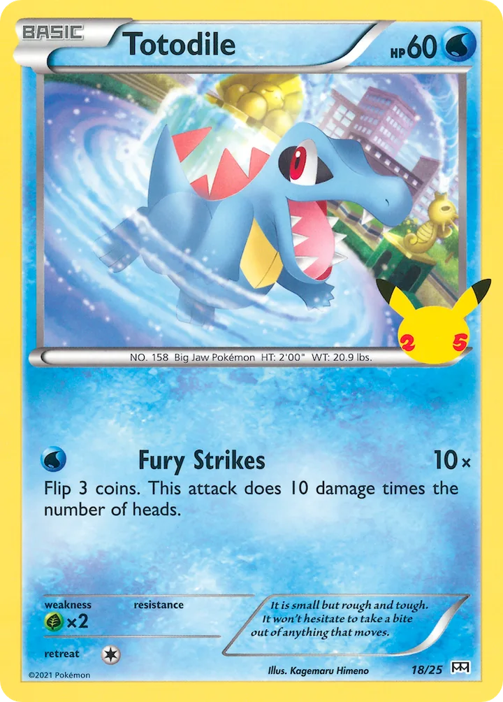 Totodile, McDonald's Collection 2021 18/25