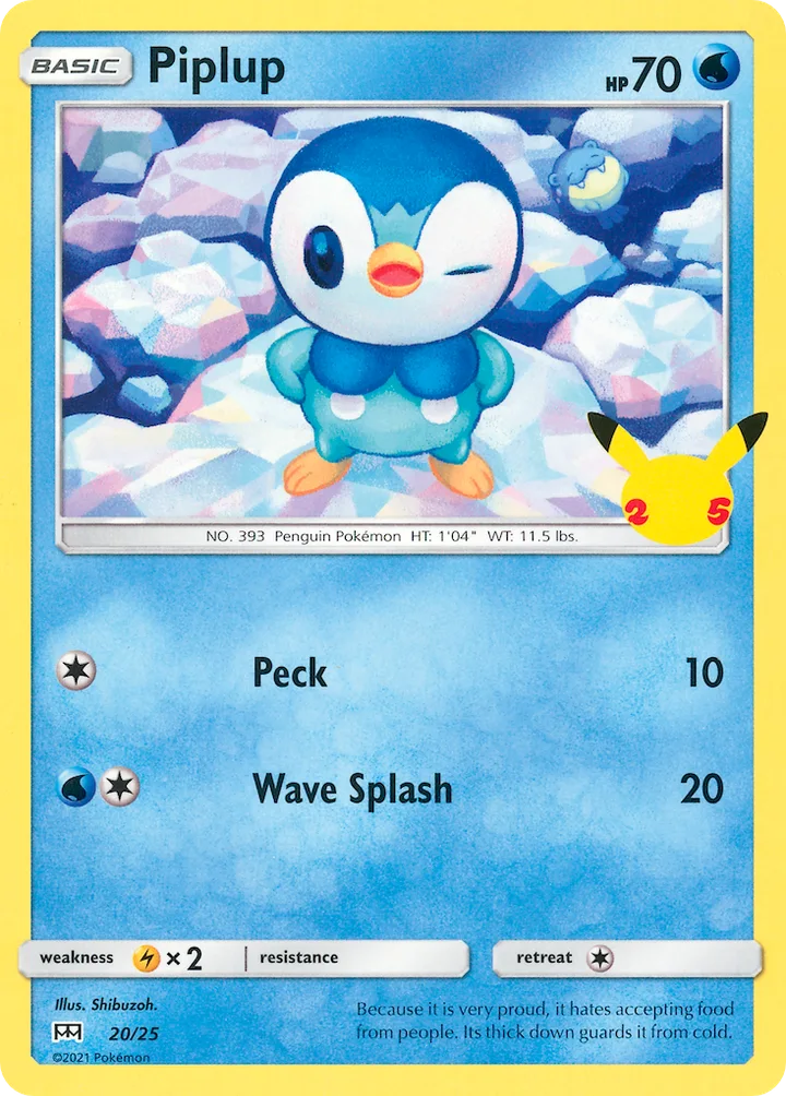Piplup, McDonald's Collection 2021 20/25