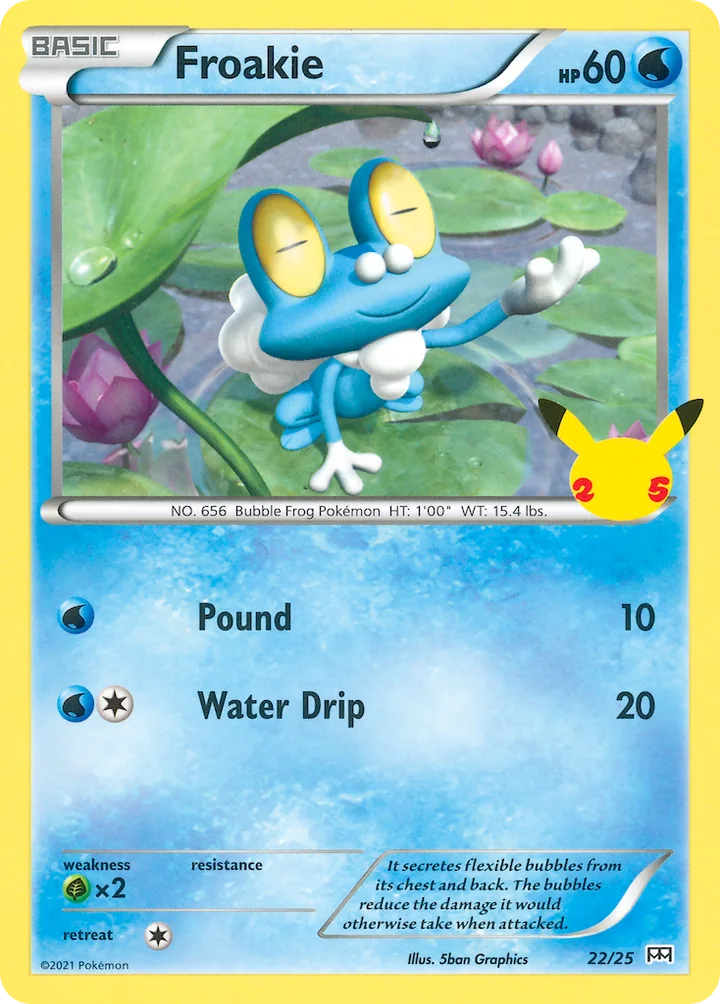Froakie, McDonald's Collection 2021 22/25