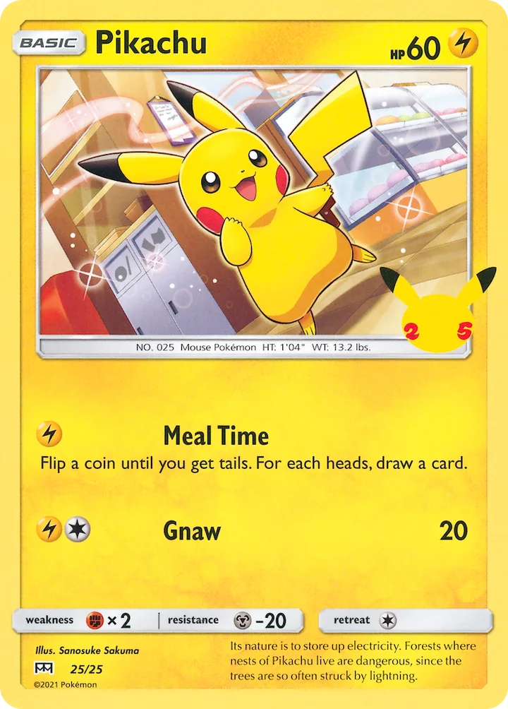 Pikachu, McDonald's Collection 2021 25/25