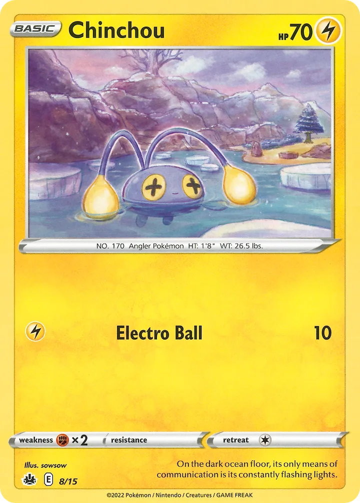Chinchou, McDonald's Collection 2022 8/15