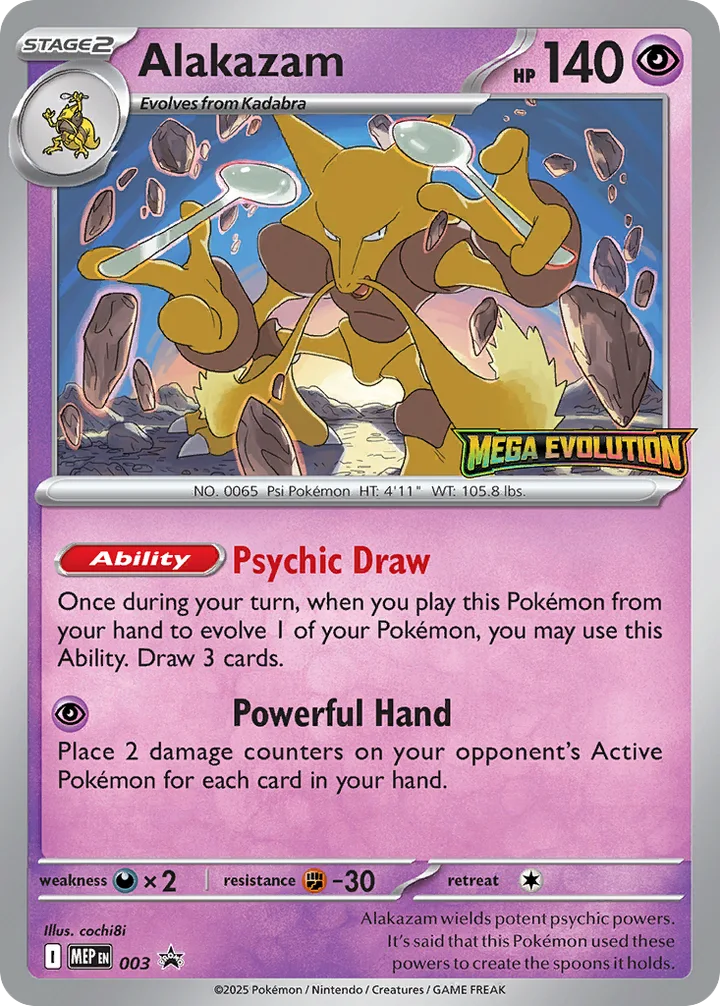 Alakazam, Mega Evolution Promos 003