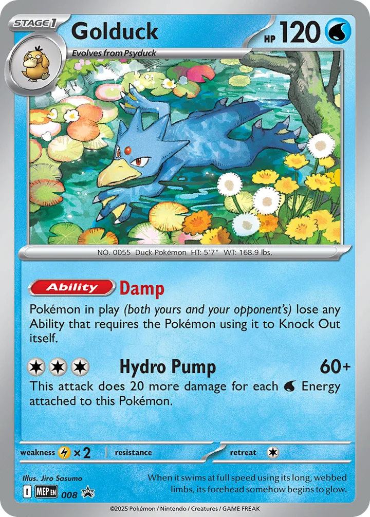 Golduck, Mega Evolution Promos 008