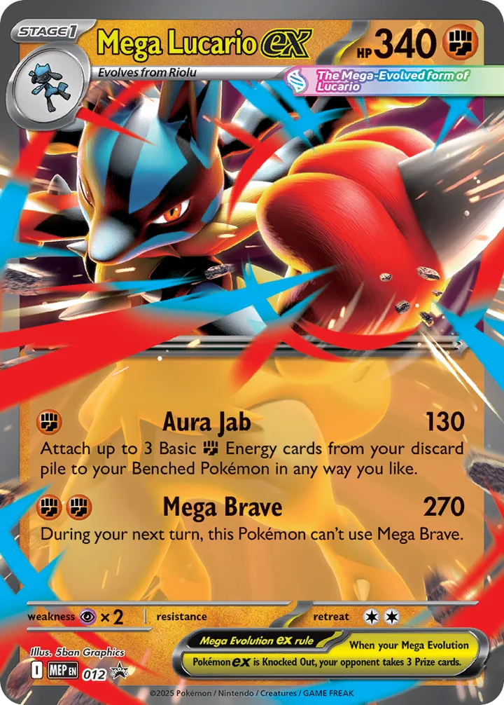 Mega Lucario ex, Mega Evolution Promos 012