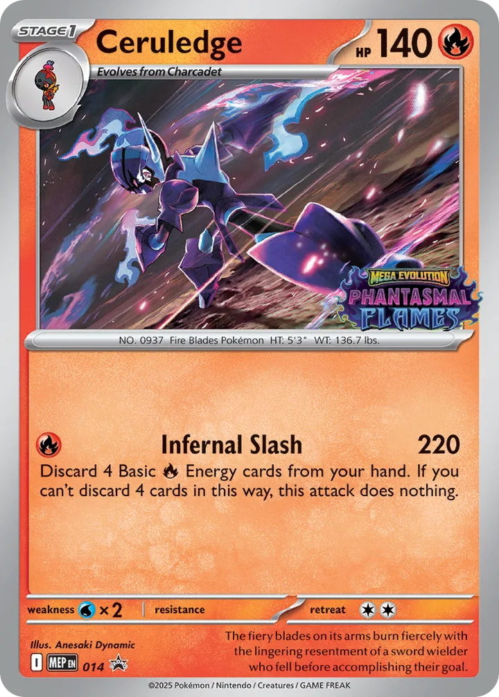 Ceruledge, Mega Evolution Promos 014