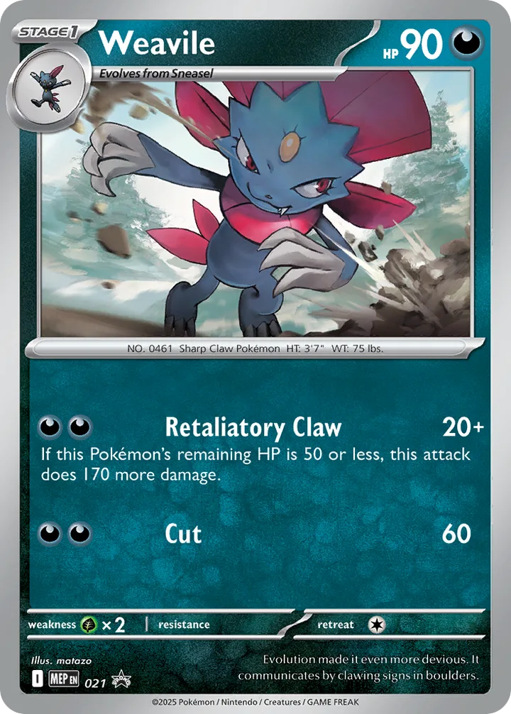 Weavile, Mega Evolution Promos 021