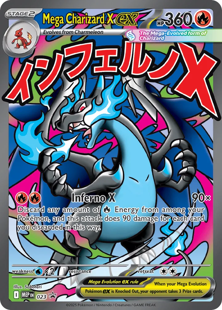 Mega Charizard X ex, Mega Evolution Promos 023