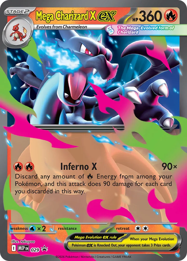 Mega Charizard X ex, Mega Evolution Promos 029