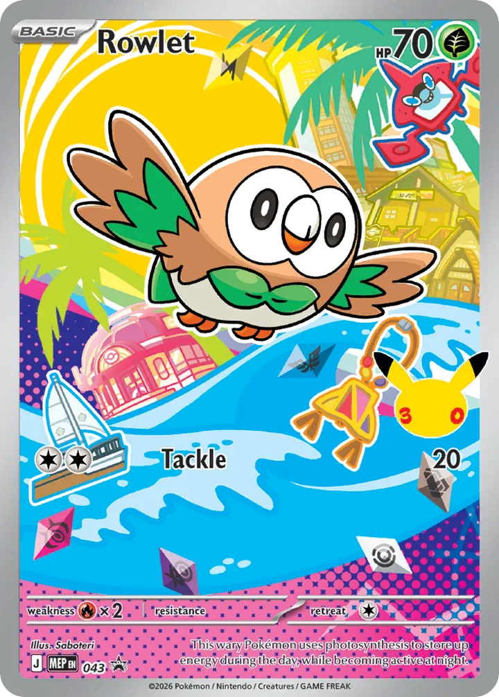 Rowlet, Mega Evolution Promos 043