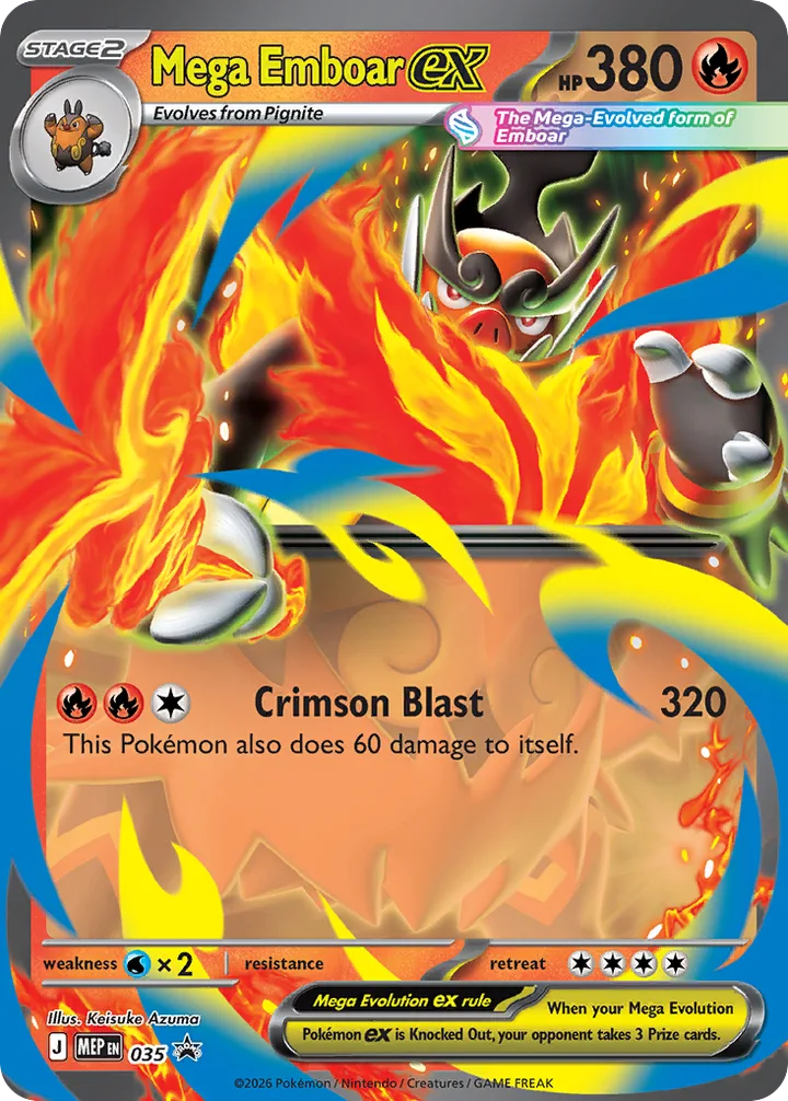 Mega Emboar ex, Mega Evolution Promos 035