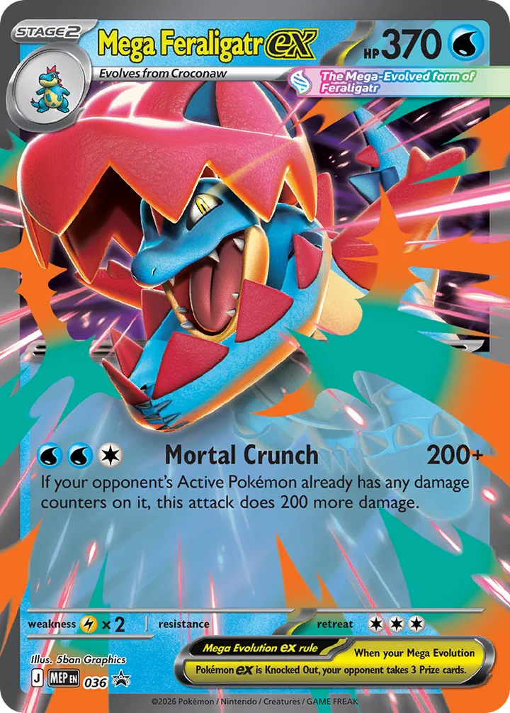 Mega Feraligatr ex, Mega Evolution Promos 036