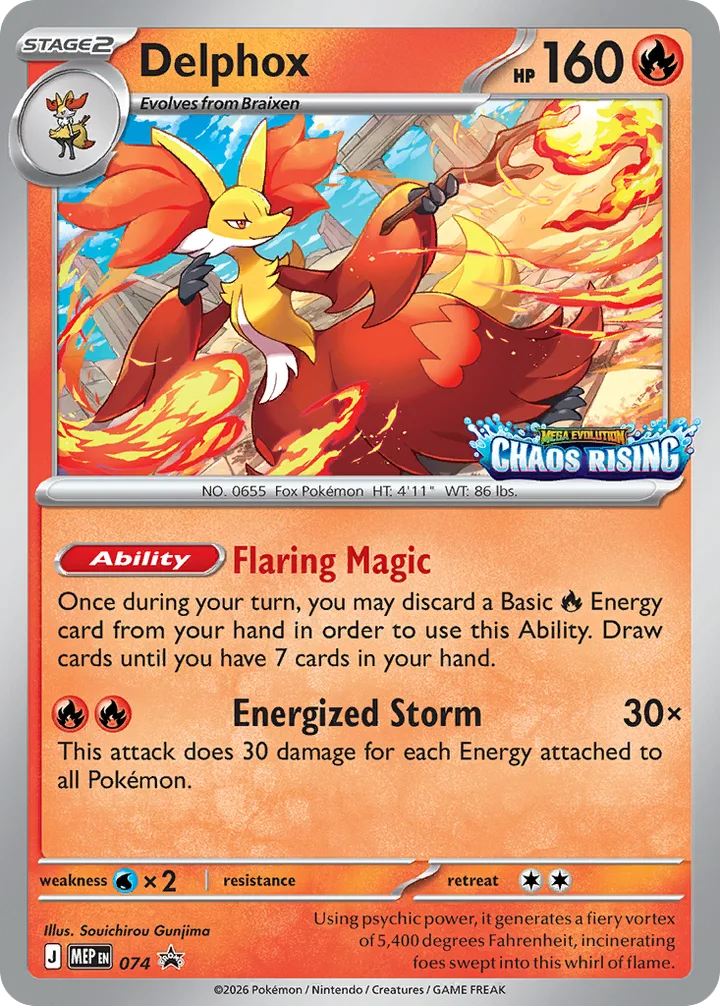 Delphox, Mega Evolution Promos 074