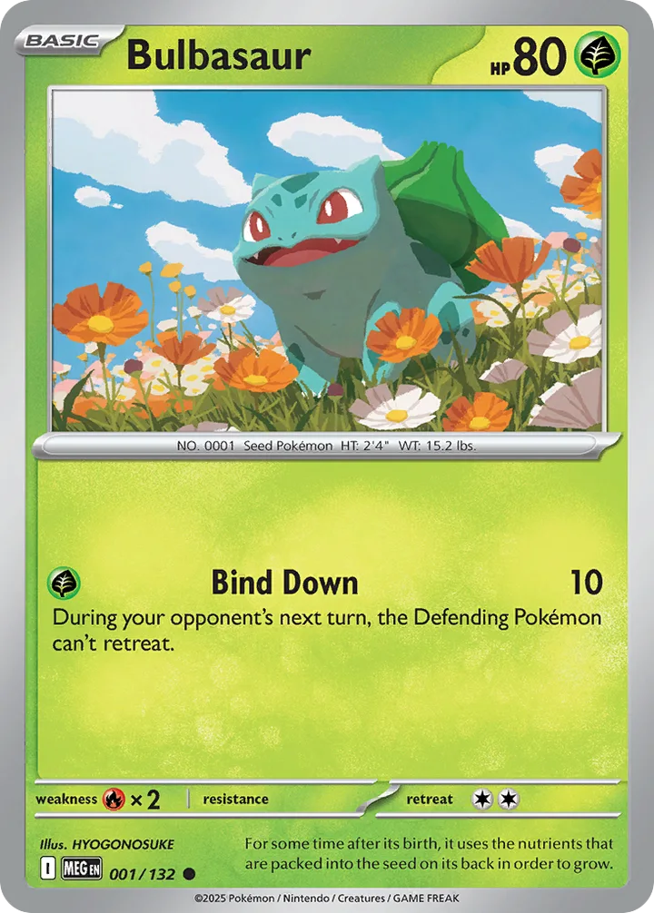Bulbasaur, Mega Evolution 001/132