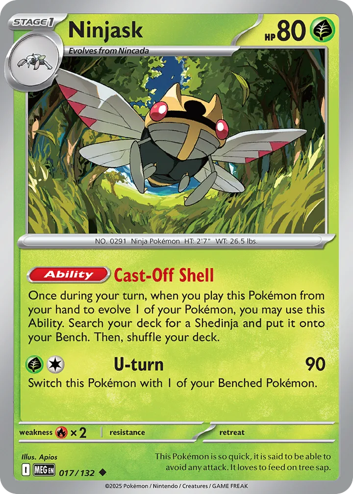 Ninjask, Mega Evolution 017/132