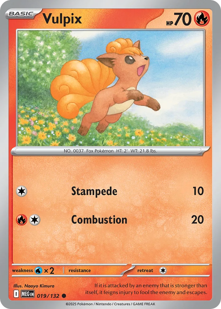 Vulpix, Mega Evolution 019/132