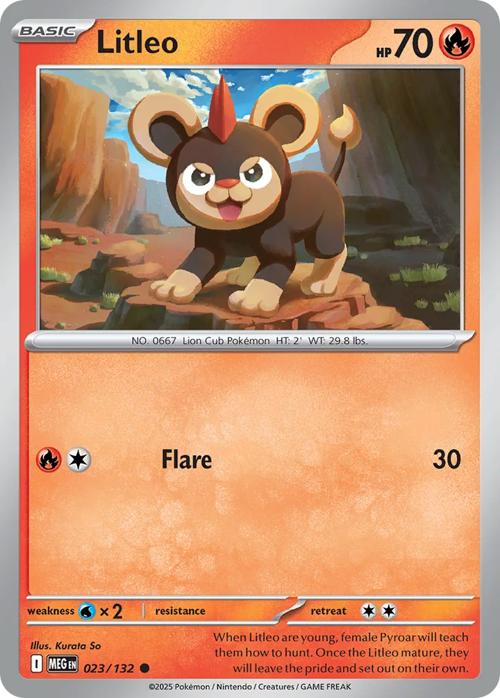 Litleo, Mega Evolution 023/132
