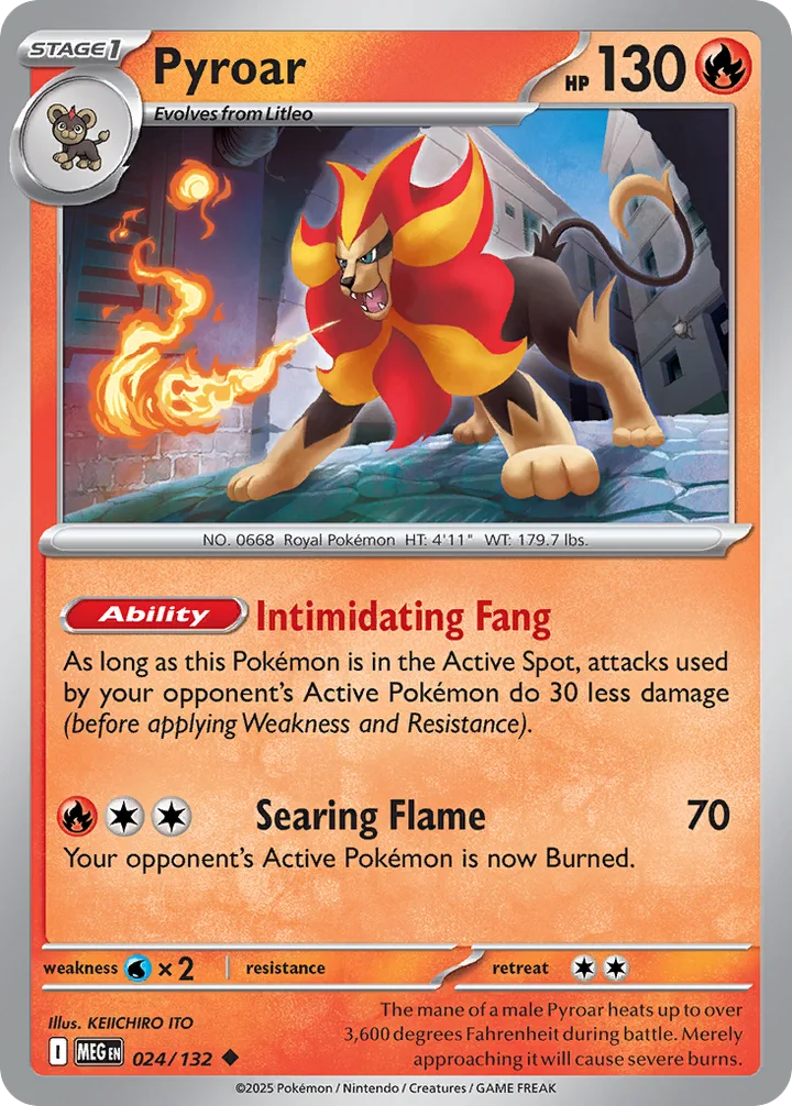Pyroar, Mega Evolution 024/132