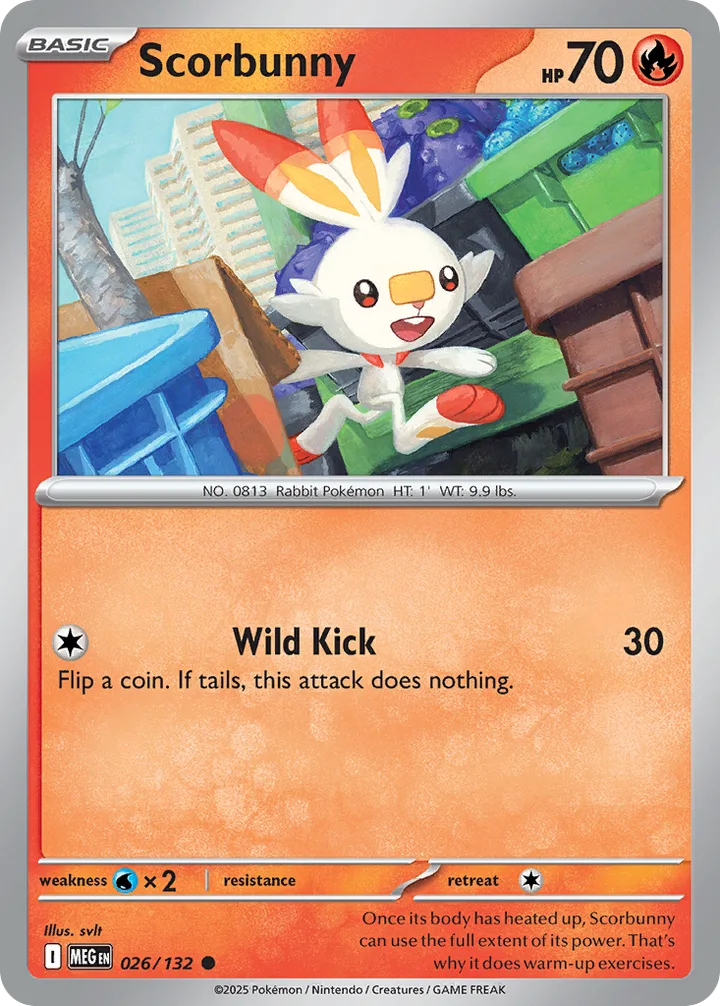 Scorbunny, Mega Evolution 026/132
