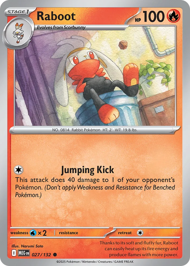 Raboot, Mega Evolution 027/132