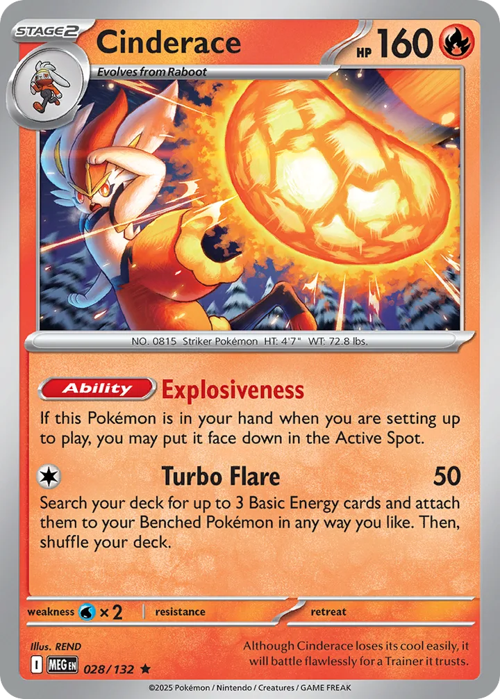 Cinderace, Mega Evolution 028/132