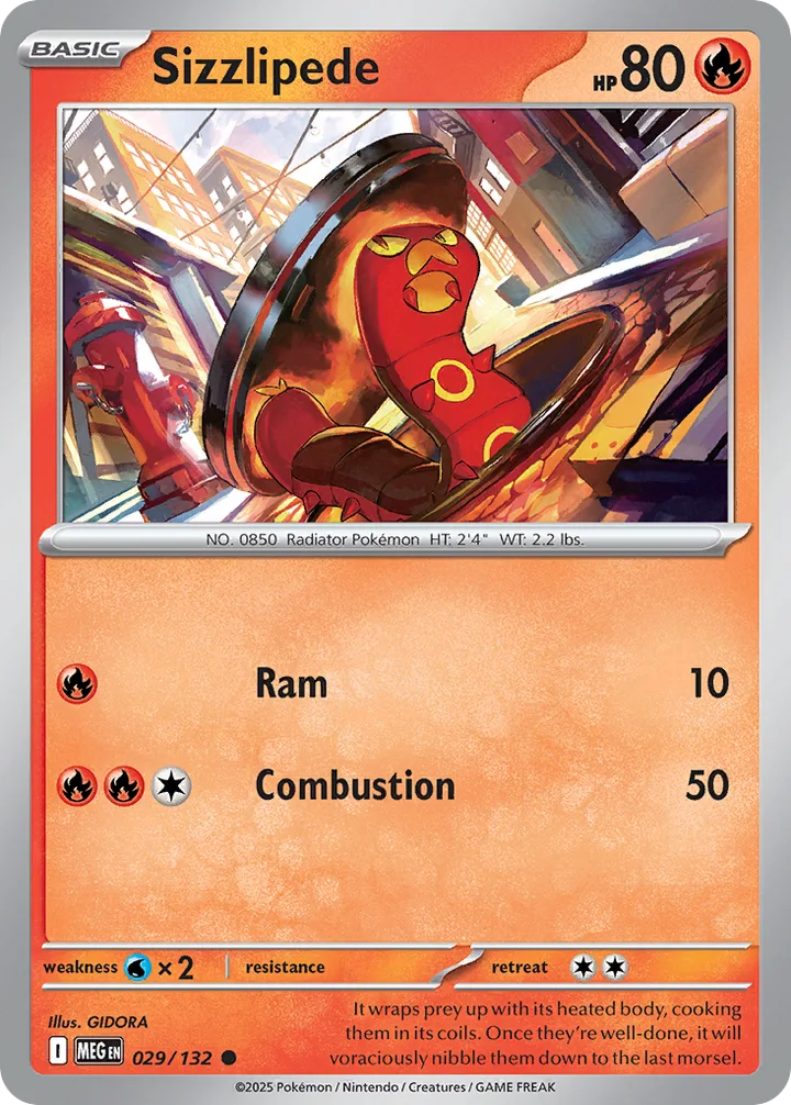 Sizzlipede, Mega Evolution 029/132