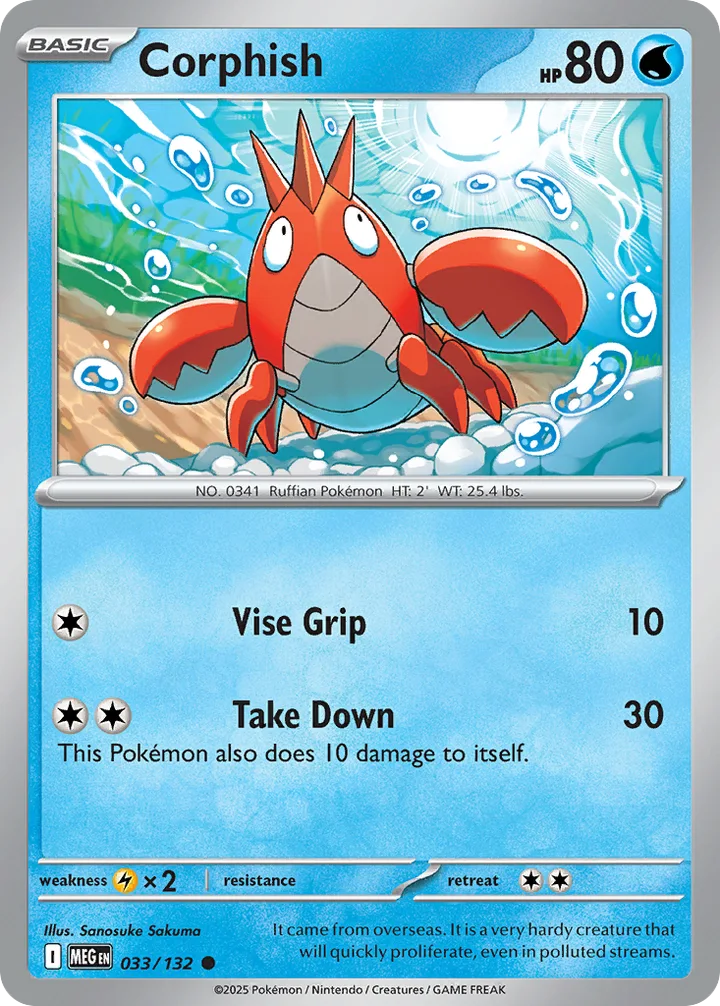 Corphish, Mega Evolution 033/132