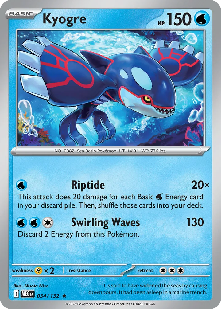 Kyogre, Mega Evolution 034/132