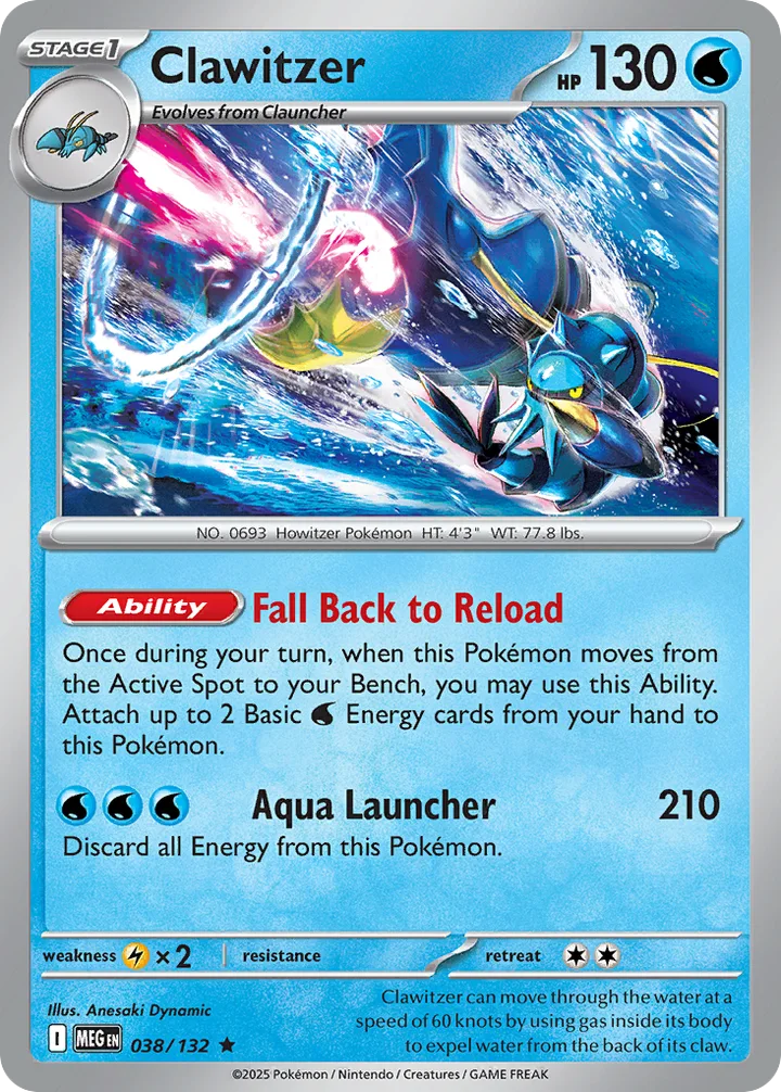 Clawitzer, Mega Evolution 038/132