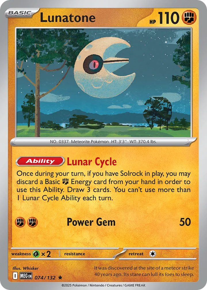 Lunatone, Mega Evolution 074/132