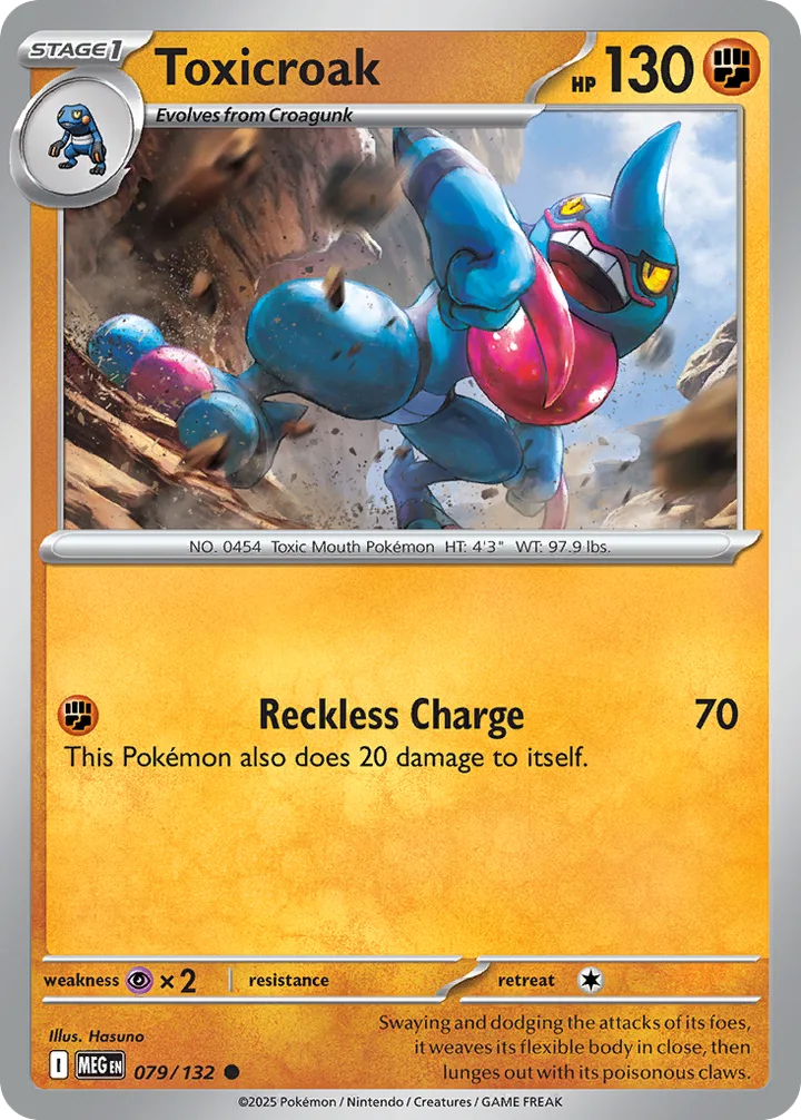 Toxicroak, Mega Evolution 079/132