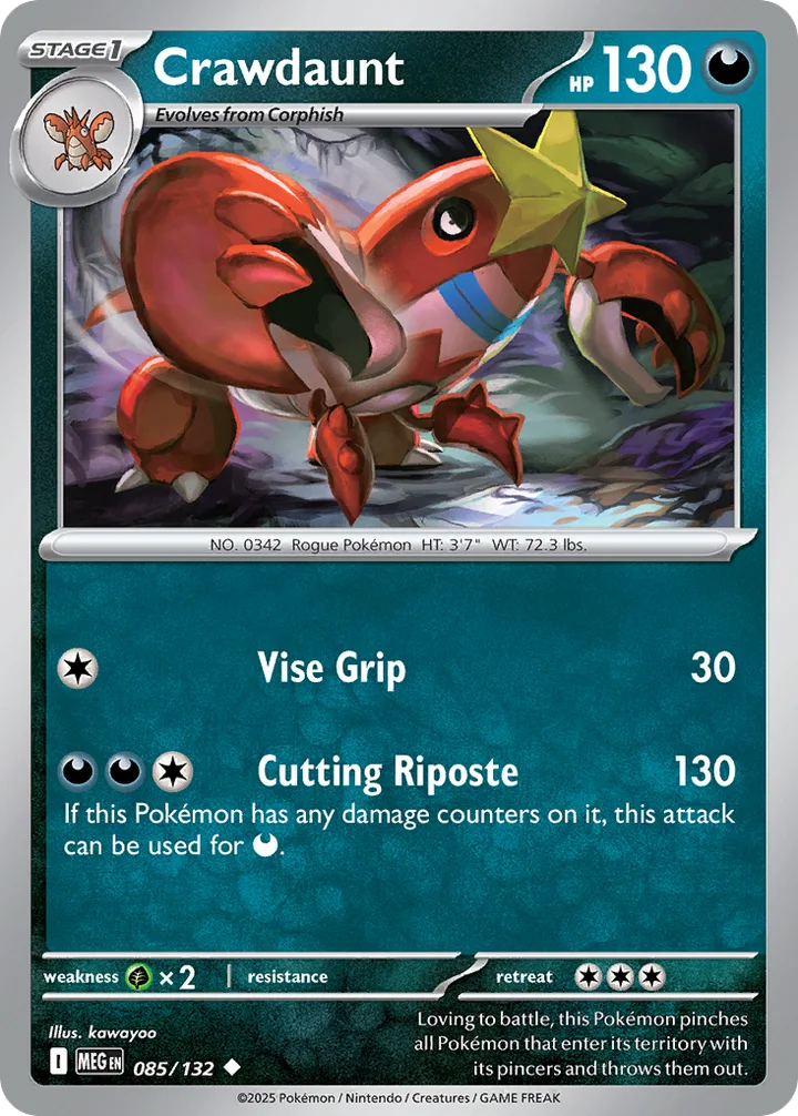 Crawdaunt, Mega Evolution 085/132