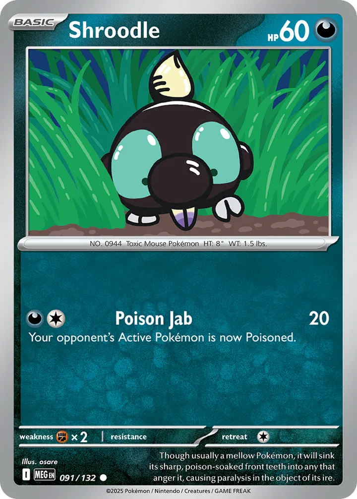 Shroodle, Mega Evolution 091/132