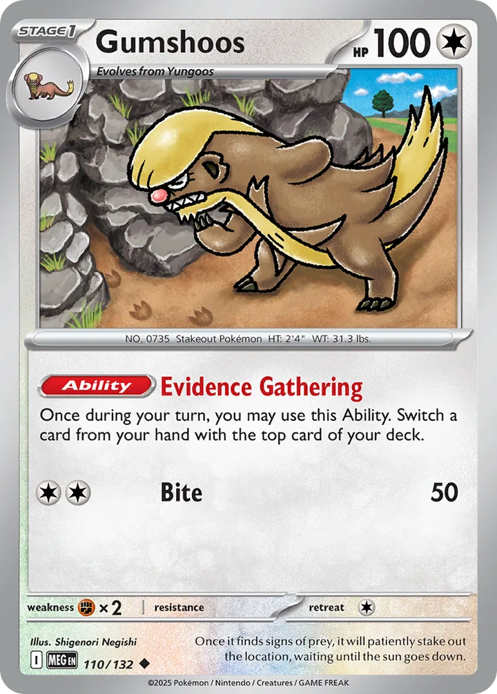 Gumshoos, Mega Evolution 110/132