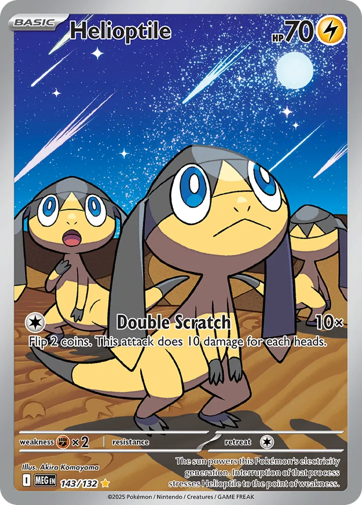 Helioptile, Mega Evolution 143/132