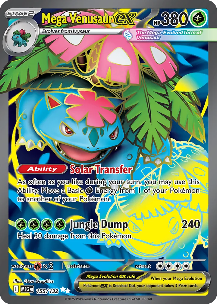 Mega Venusaur ex, Mega Evolution 155/132