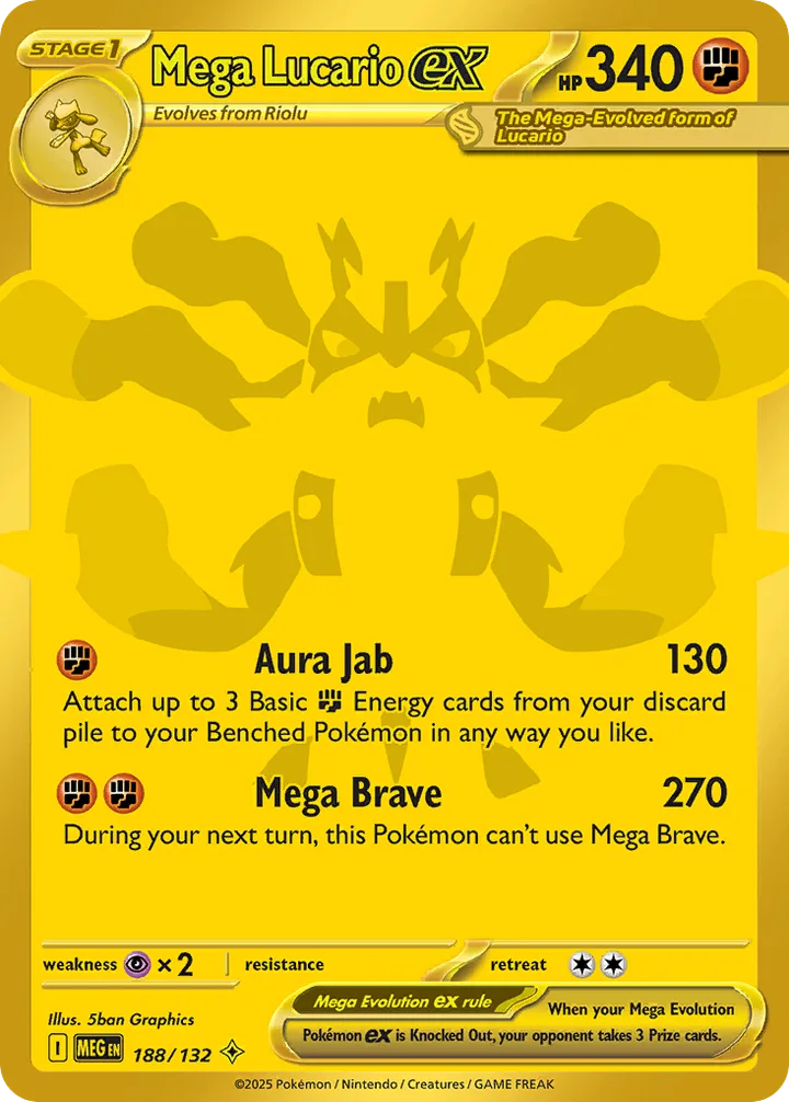 Mega Lucario ex, Mega Evolution 188/132