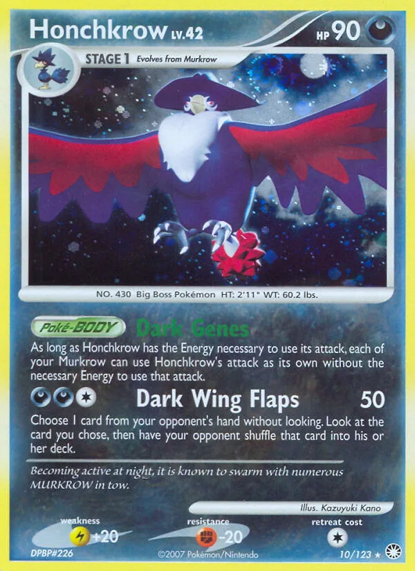 Honchkrow, Mysterious Treasures 10/123